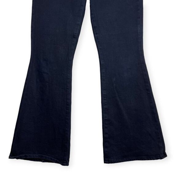 L'AGENCE High-Rise Flare Black Bell Bottom Jeans SIZE 30 Noir Black Stretch - Picture 7 of 8